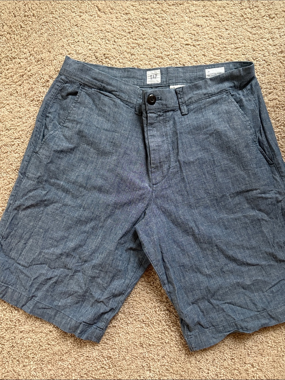 EUC-GAP Men's Chambray 10” Shorts